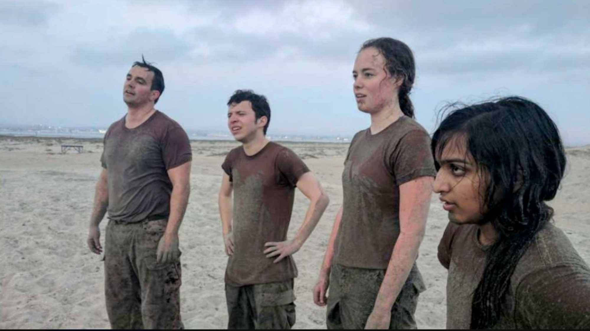 Students from Steve Blank and Steve Weinstein’s class at Navy SEAL Basic Underwater Demolition training