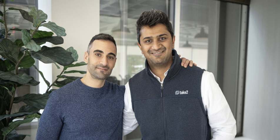 Take2 AI founders Yaniv Shimoni and Kaushik Narasimhan