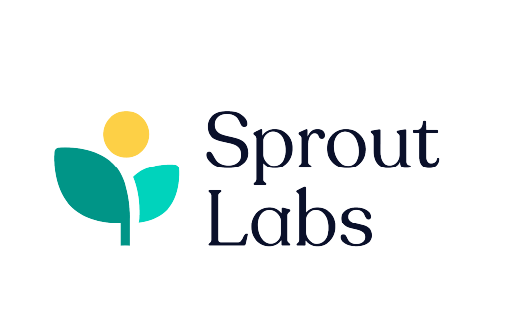 Sprout Labs logo with plant growing on left and title on right